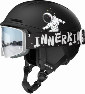 Kids Ski Helmet and Goggles, Lightweight Boys Ski Helmet, Reinforced PC Shell & Shock-Absorbing EPS Foam & Soft Lining, Girls Snowboard Helmet 10 Vents, Snow Sport Helmets for Teens