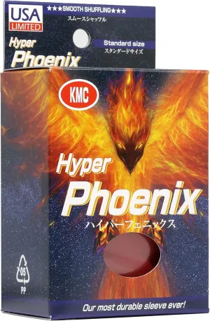 KMC Sleeves Full Size Hyper Phoenix - Matte Red (100)
