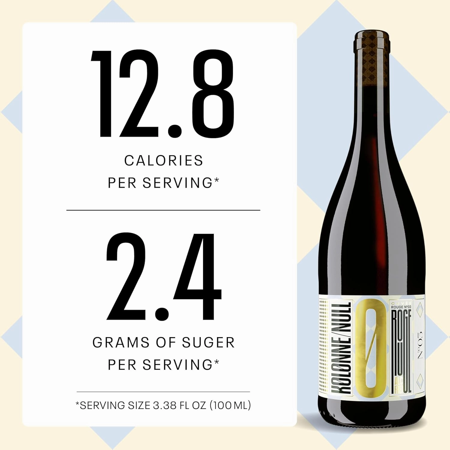 Kolonne Null Cuvee Rouge No. 3, Non-Alcoholic Red Wine | Red Fruits, Spices, and Light Oak | Dealcoholized with Grapes from France 25.4 fl oz (750 ml)
