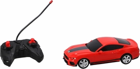 Kool Speed Ford Mustang Mach 1 RC Car 1:24 Red Remote Controlled Vehicle with LED Headlights and Precise Control for Indoor and Outdoor Racing