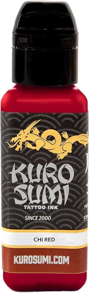 Kuro Sumi Chi Red, Vegan Friendly, Professional Ink 0.75oz