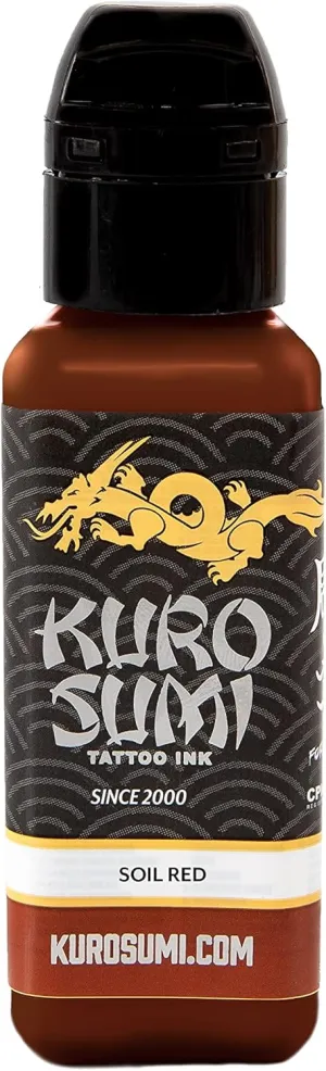 Kuro Sumi Soil Red, Vegan Friendly, Professional Ink 3oz