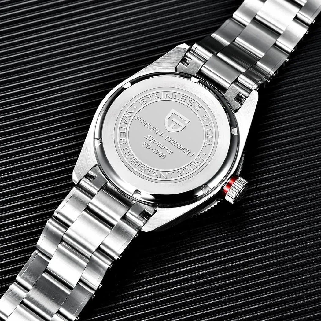 LACZ DENTON Pagani Design PD1671V2 BB58 Men's Watches Mechanical Watch for Men Luxury Automatic Watch Men NH35 100M Waterproof…