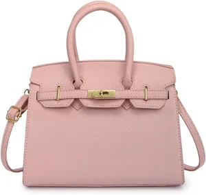 Ladies handbag shoulder bag crossbody bag(Pink)