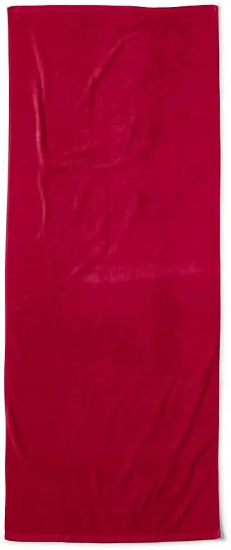 Lands' End Solid Beach Towel Rich Red 30" x 72"