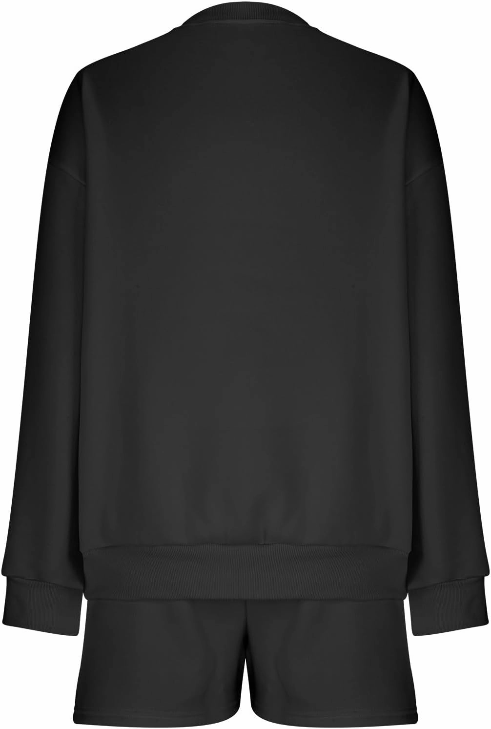 Lastesso Womens Lounge Set Casual Size Long Sleeve Sweatshirt Trendy Solid Color Loose Track Suit 2 Piece Set Outfits Clothes