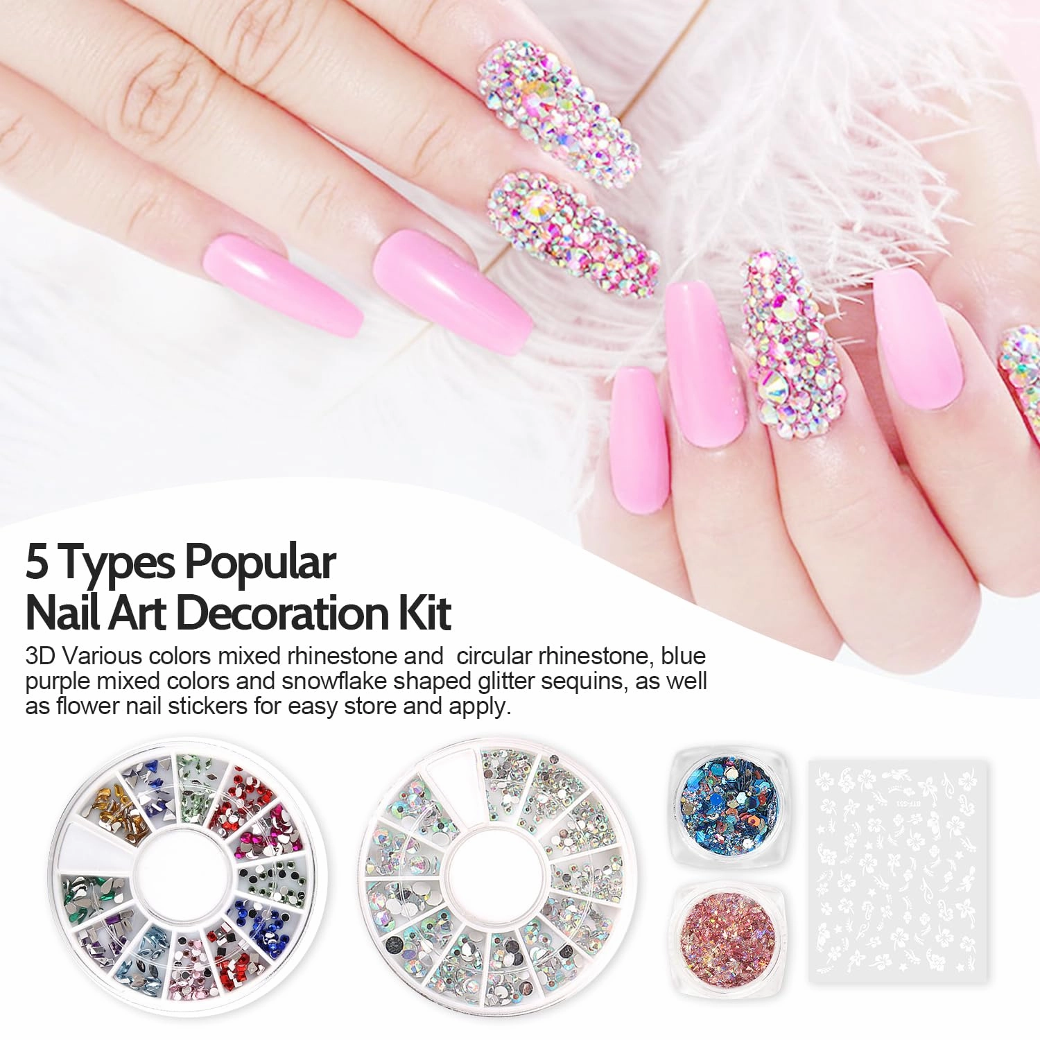 Lavender Violets 73 Pcs Gel Nail Polish Kit with U V Light, 45 Colors with Nail Primer,Builder Base,Matte & Glossy Top Coat Soak Off Manicure Tools Gifts for Women Easter LA01