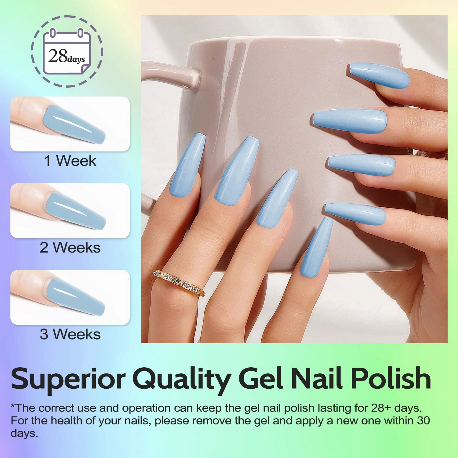 Lavender Violets 73 Pcs Gel Nail Polish Kit with U V Light, 45 Colors with Nail Primer,Builder Base,Matte & Glossy Top Coat Soak Off Manicure Tools Gifts for Women Easter LA01