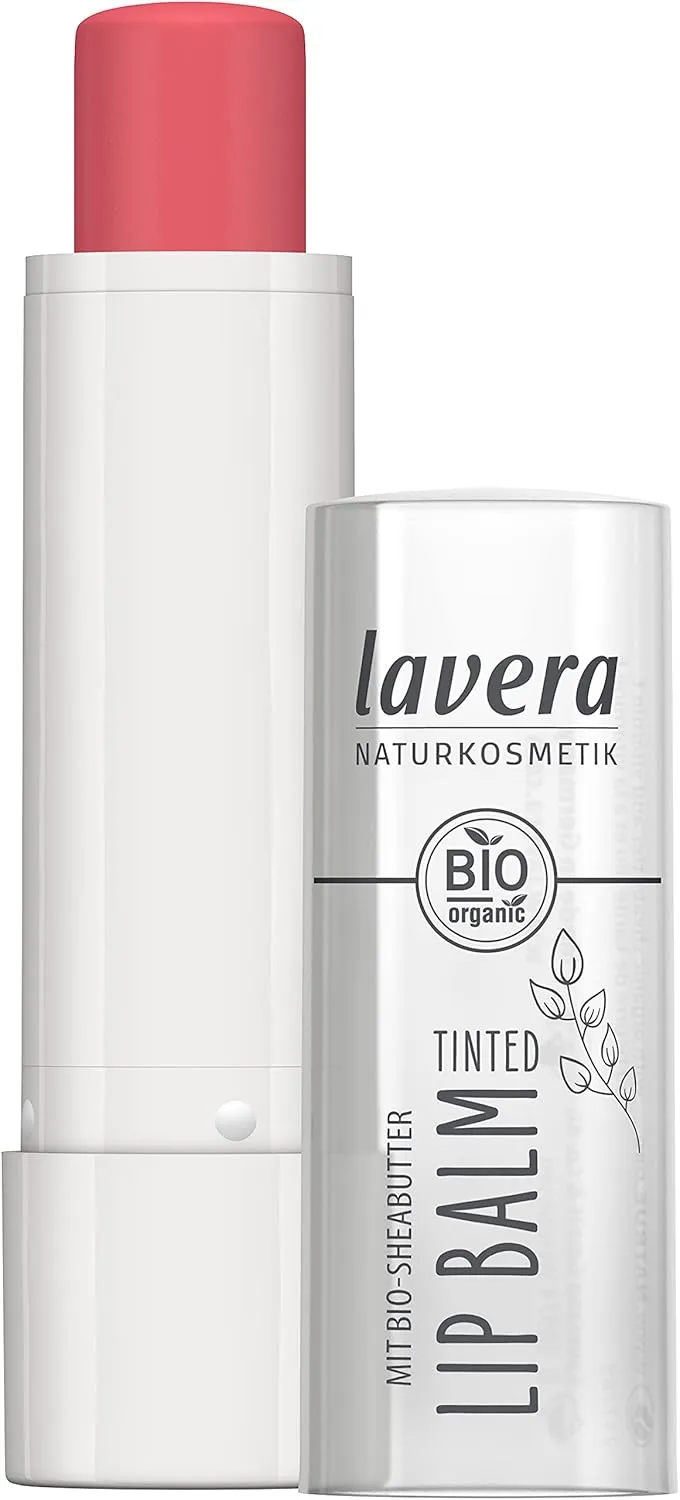LAVERA Fresh Peach Tinted Lip Balm, 4.5 GR