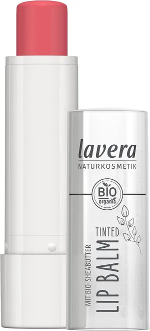 LAVERA Fresh Peach Tinted Lip Balm, 4.5 GR