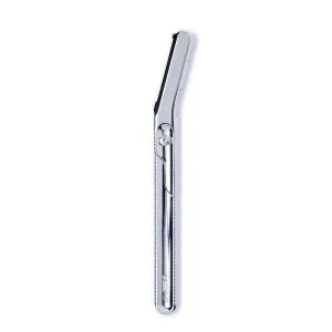 Leaf Shave | The Leaf Dermaplaner, Chrome - Eco-Friendly Face Razor and Exfoliating Tool