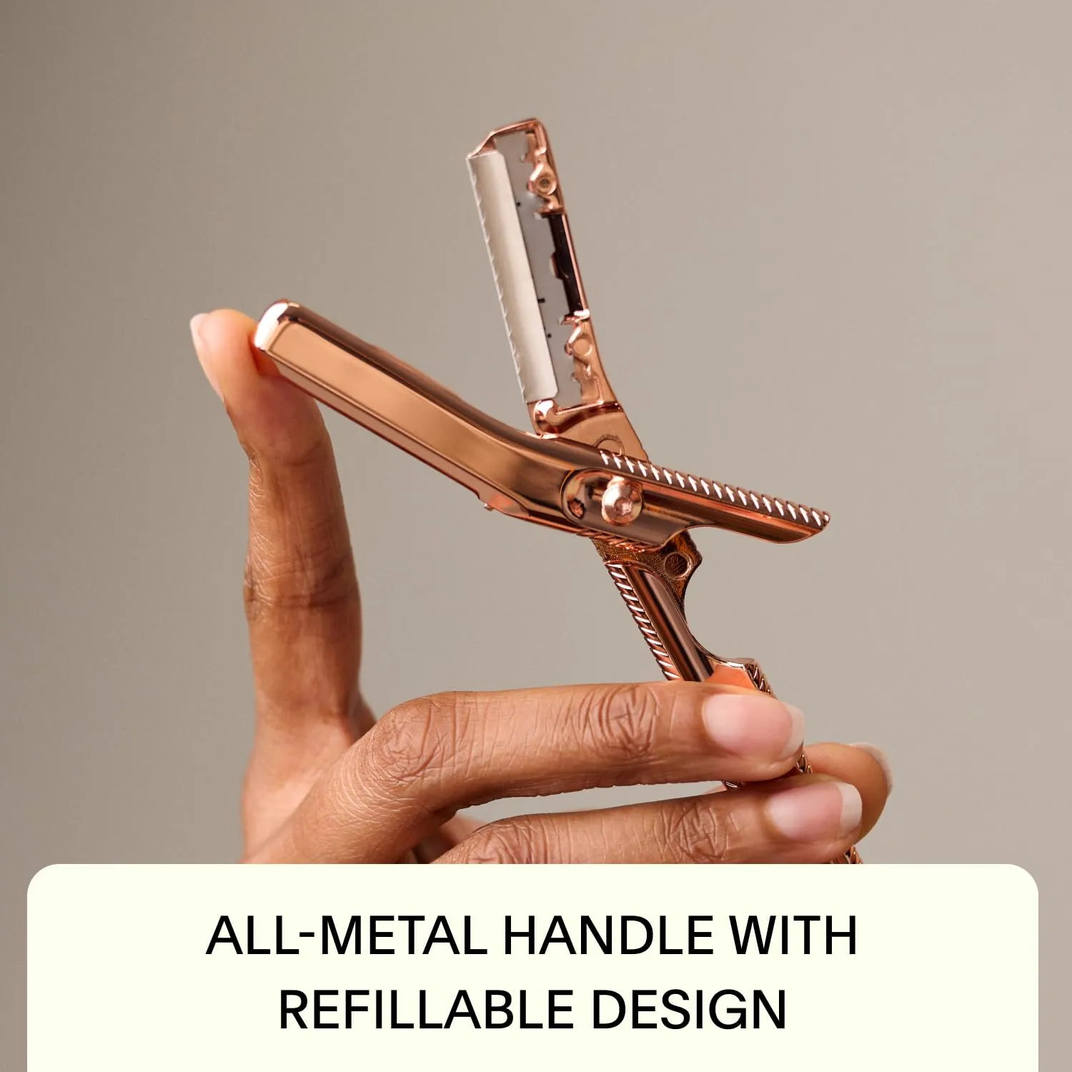 Leaf Shave | The Leaf Dermaplaner, Chrome - Eco-Friendly Face Razor and Exfoliating Tool