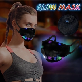 Led Flashing Dustproof Facemask Anti Pollution
