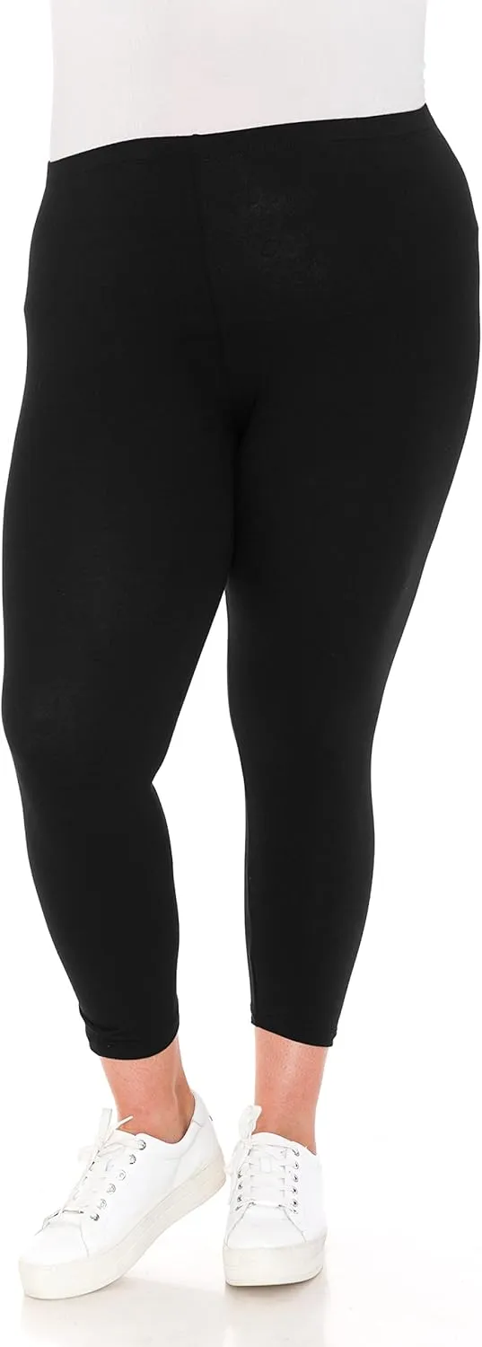 Leggings Depot Cotton Leggings for Women - Super Soft Stretchy Women's Capri Pants