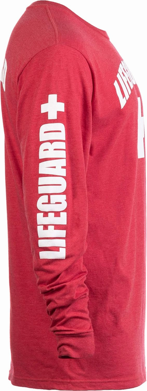 Lifeguard | Red or White Unisex Uniform Costume Long Sleeve T-Shirt Men Women