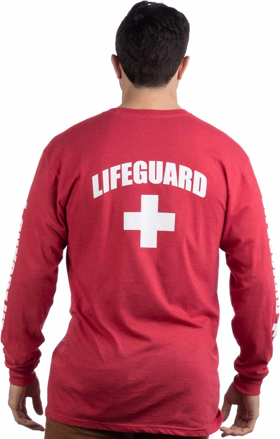 Lifeguard | Red or White Unisex Uniform Costume Long Sleeve T-Shirt Men Women