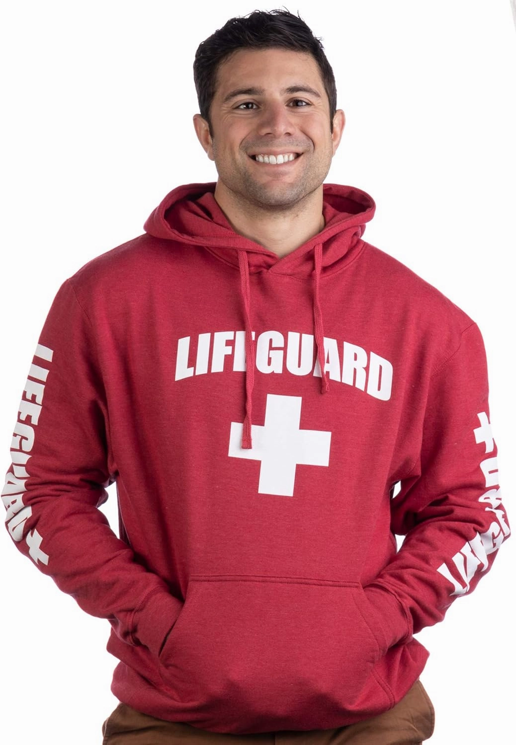 Lifeguard | Red Unisex Uniform Fleece Hoody Sweatshirt Hoodie Sweater Men Women