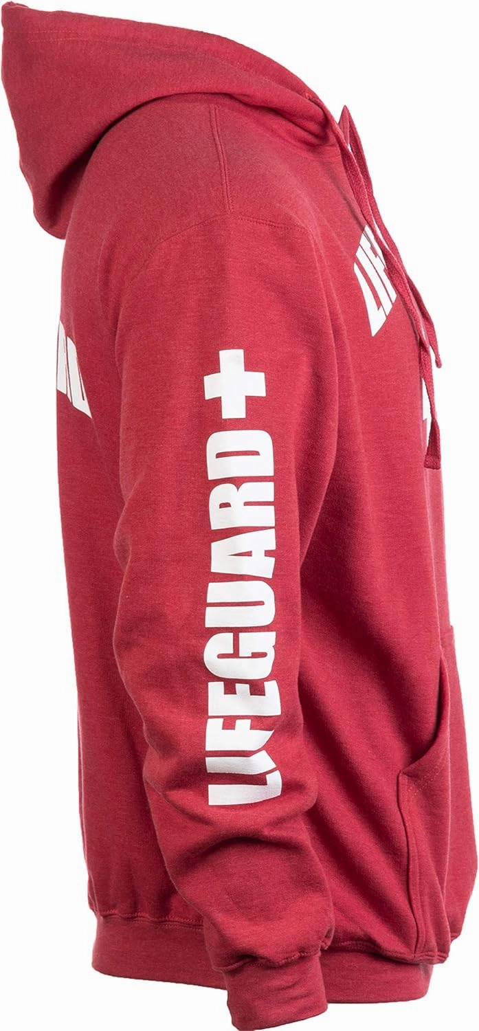 Lifeguard | Red Unisex Uniform Fleece Hoody Sweatshirt Hoodie Sweater Men Women