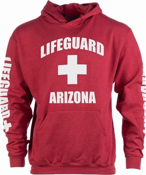 Lifeguard | Red Unisex Uniform Fleece Hoody Sweatshirt Hoodie Sweater Men Women