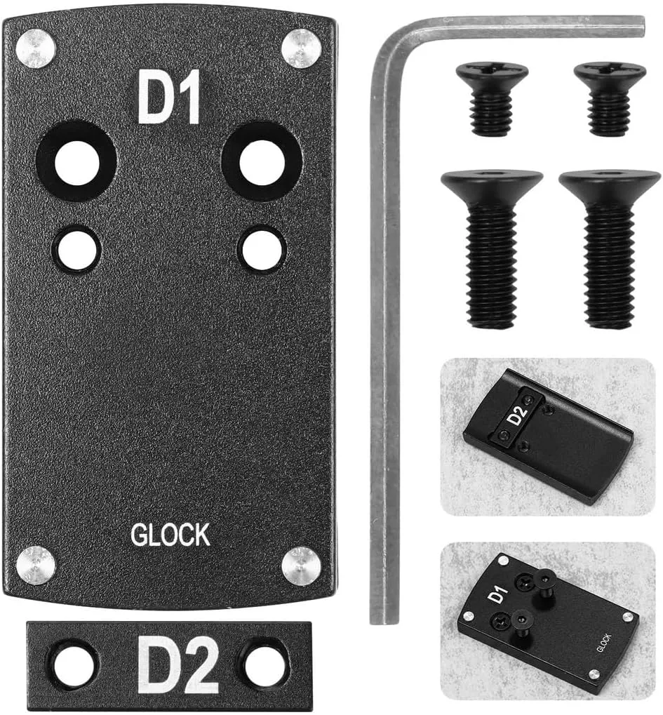 Lightweight Sight Mount Adapter Plate Kit for, Includes Screws & Hex Wrench