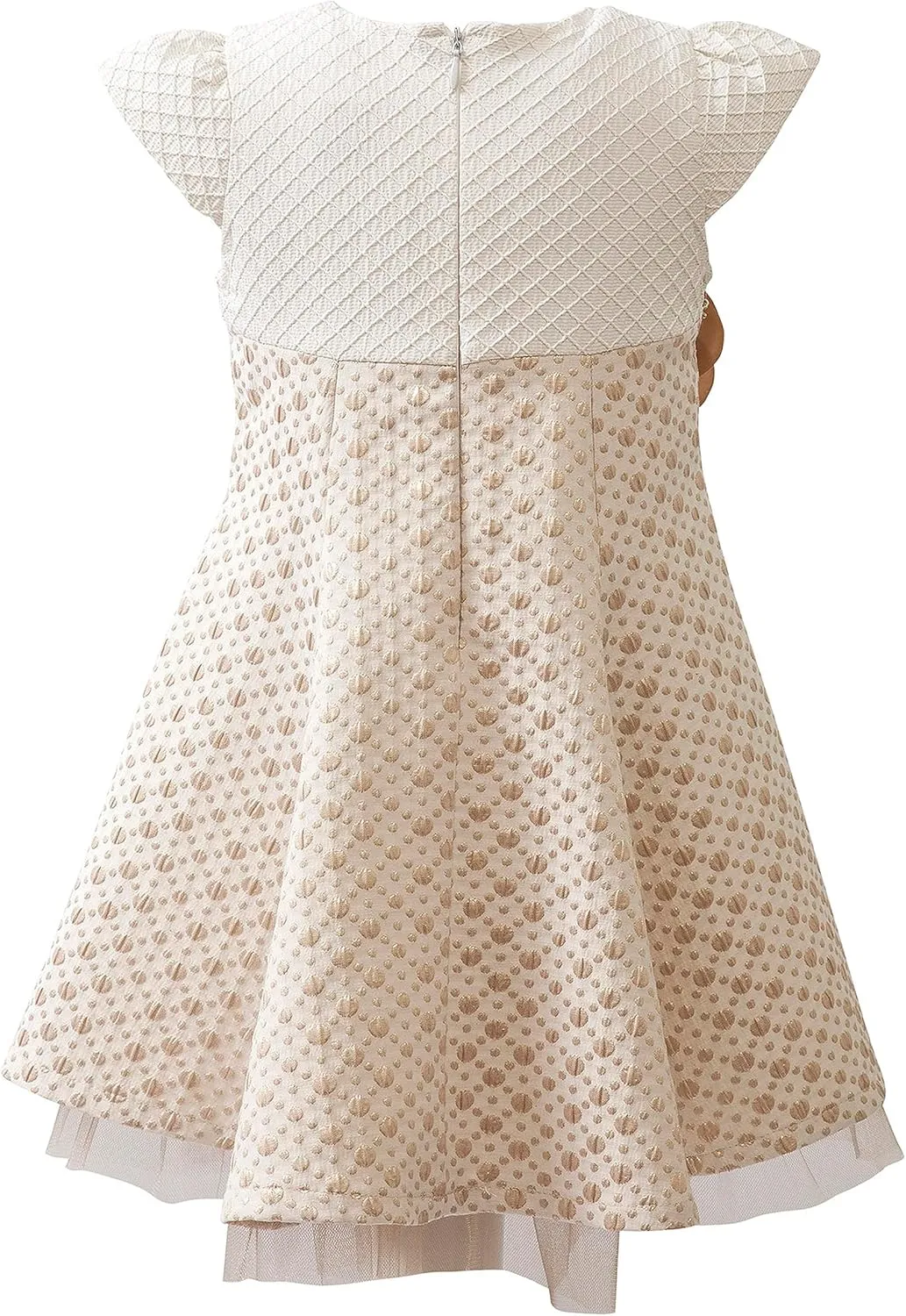 Lilax Little Girls' Sparkle Polka Dot Twirl Dress