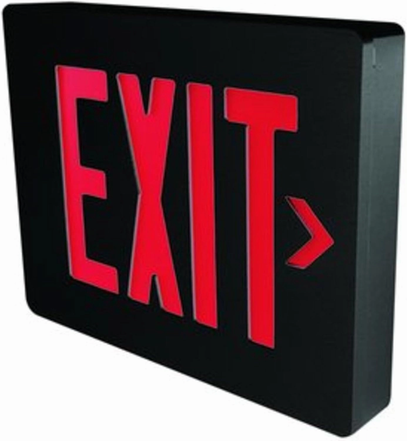 Lithonia Lighting LQM S 3 R 120/277 EL N M6 Quantum Thermoplastic LED Emergency Exit Sign