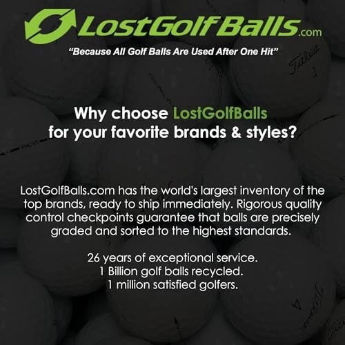 LostGolfBalls - Recycled & Used Superhot Matte Red Golf Balls for Callaway, Mint Condition, AAAAA Quality