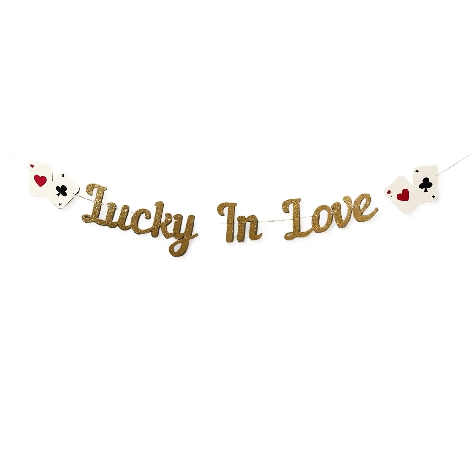 Lucky In Love Banner, Lucky In Love Decorations, Lucky In Love Bridal Shower Decorations, 13 piece banner bundle