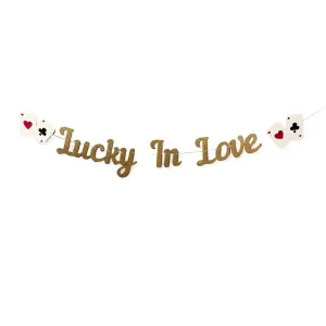 Lucky In Love Banner, Lucky In Love Decorations, Lucky In Love Bridal Shower Decorations, 13 piece banner bundle