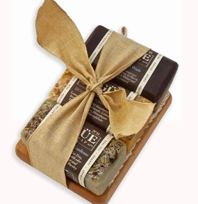 Luxury Goat Milk Soap Healthy Lifesyle Giftset- BOGUE BESPOKE No.11 Gardener, No.12 Chefs Blend with exfoliating Himalayan Pink Salt, No.19 Namaste Yoga Blend to Focus & bring awareness