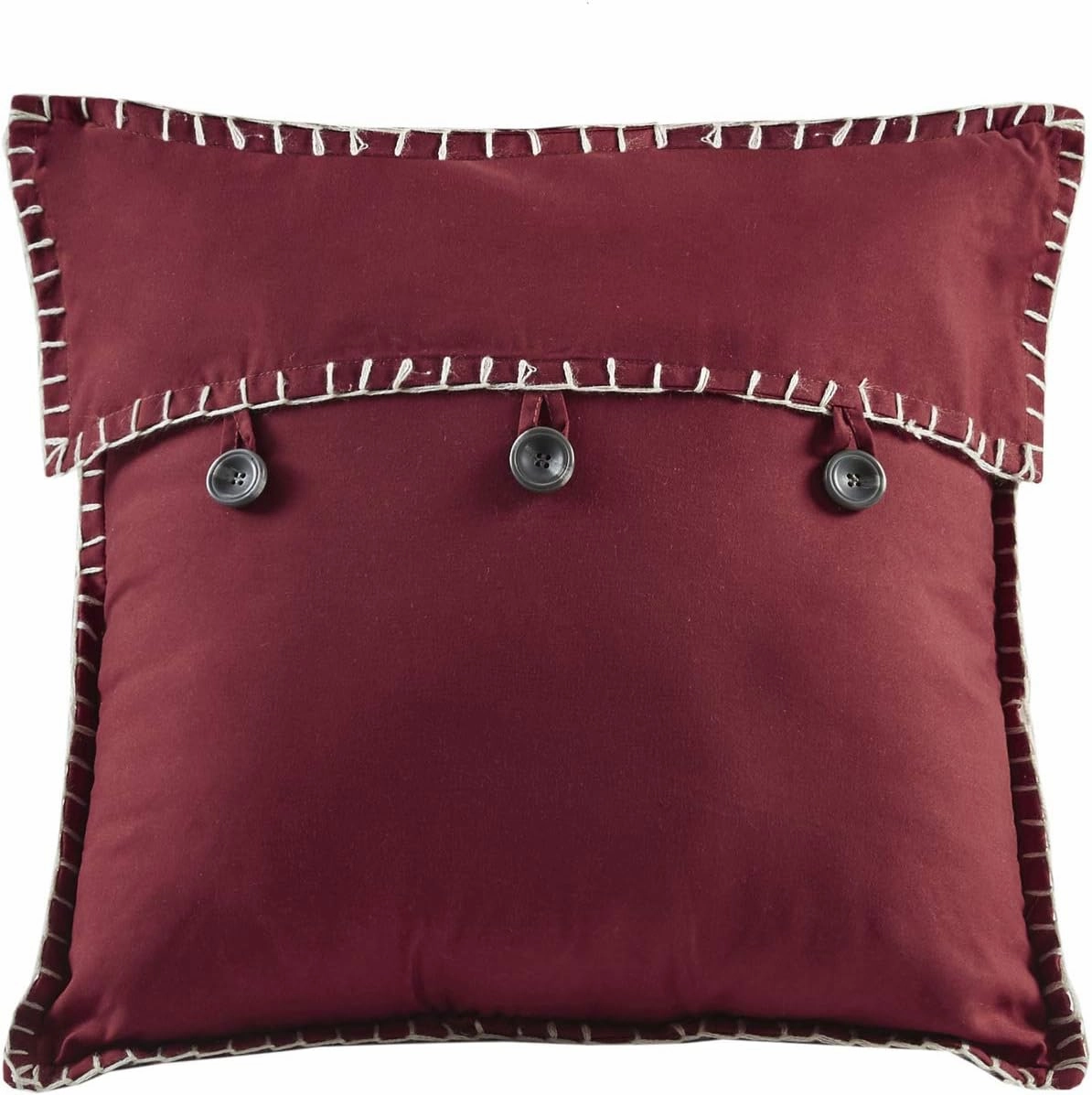 Madison Park Daybed Cover Double Sided Quilting Casual Design All Season Bedding Set with Bedskirt, Matching Shams, Decorative Pillow, 75 in x 39 in, Ridge, Plaid Red