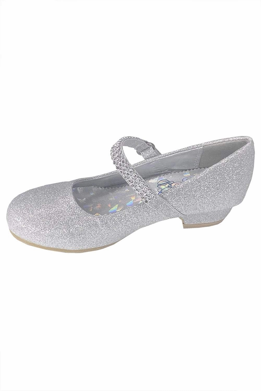 Mary Jane Shoes for Girls Dress Shoes Flower Girl Heels for Church Wedding Easter Christmas Zapatillas para Niñas de Vestir