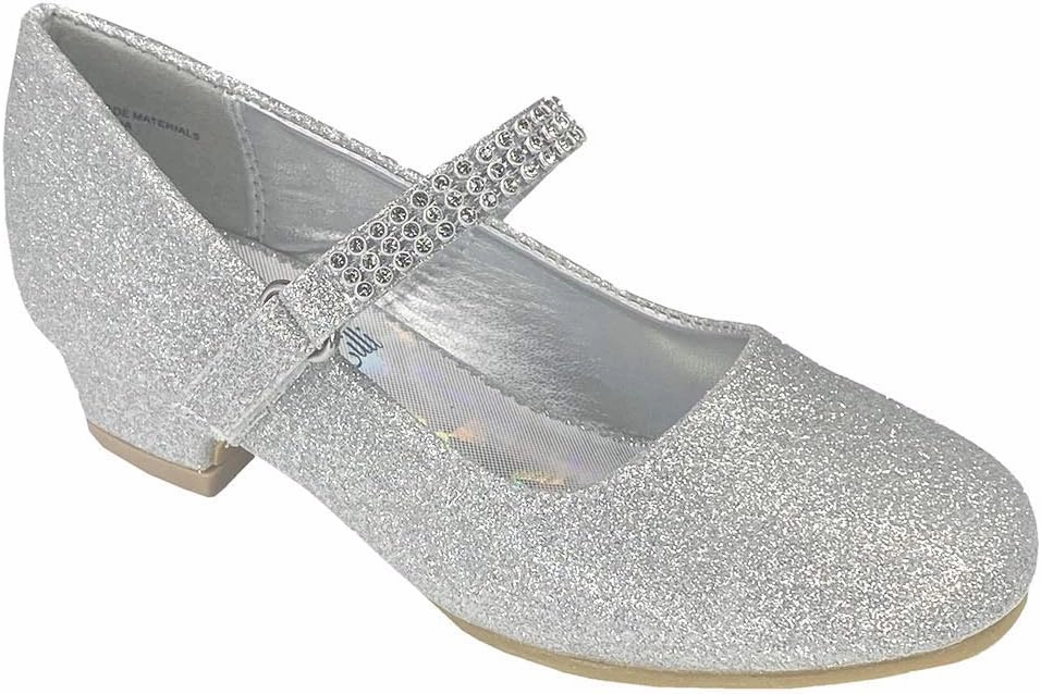 Mary Jane Shoes for Girls Dress Shoes Flower Girl Heels for Church Wedding Easter Christmas Zapatillas para Niñas de Vestir