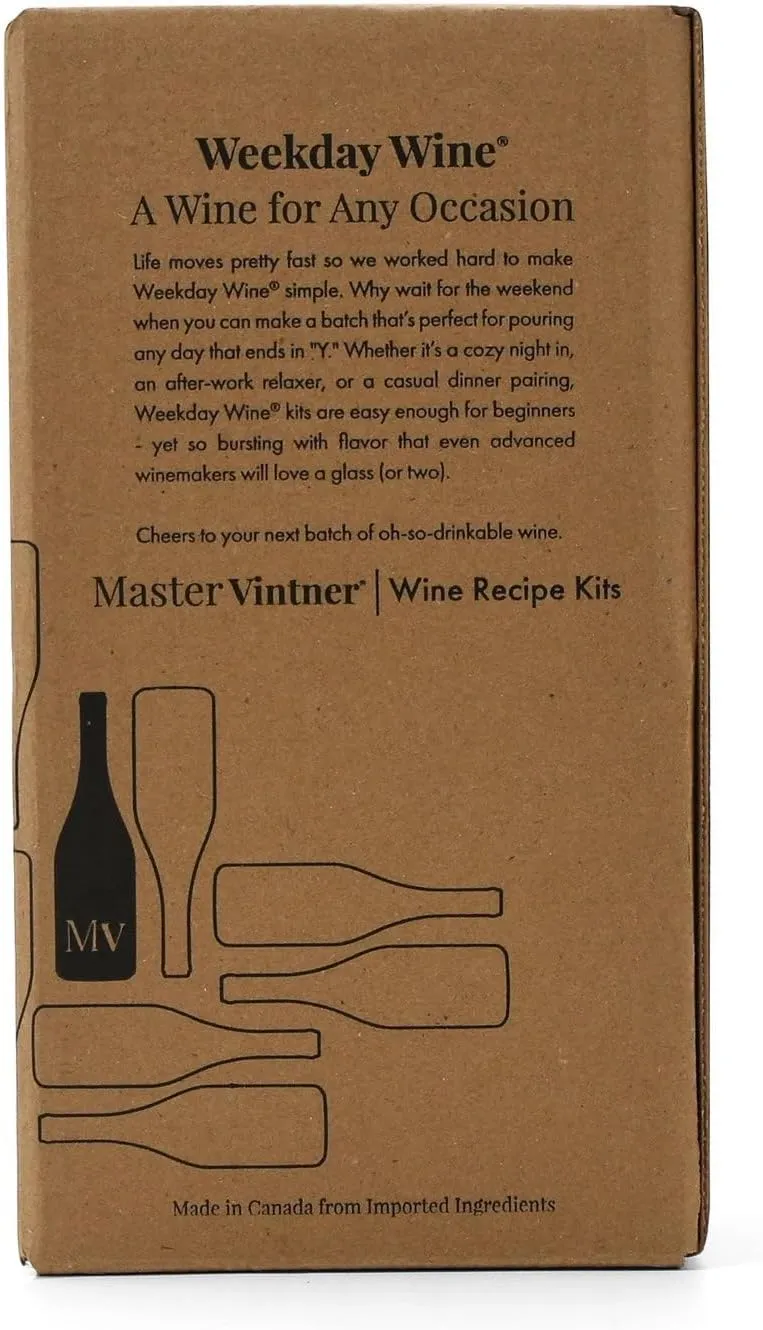 Master Vintner - Beginner Weekday Wine Making Kit Cabernet Sauvignon