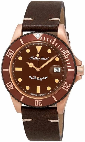 Mathey-Tissot Rolly Vintage Bronze Automatic Brown Dial Men's Watch H901BZM