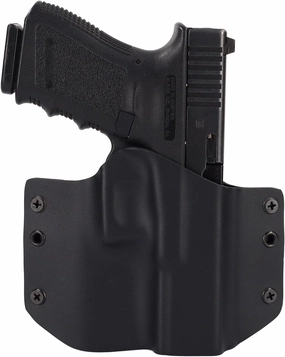 Matte Black OWB Holster (Left-Hand, S&W Body Guard with Integrated Red Laser)