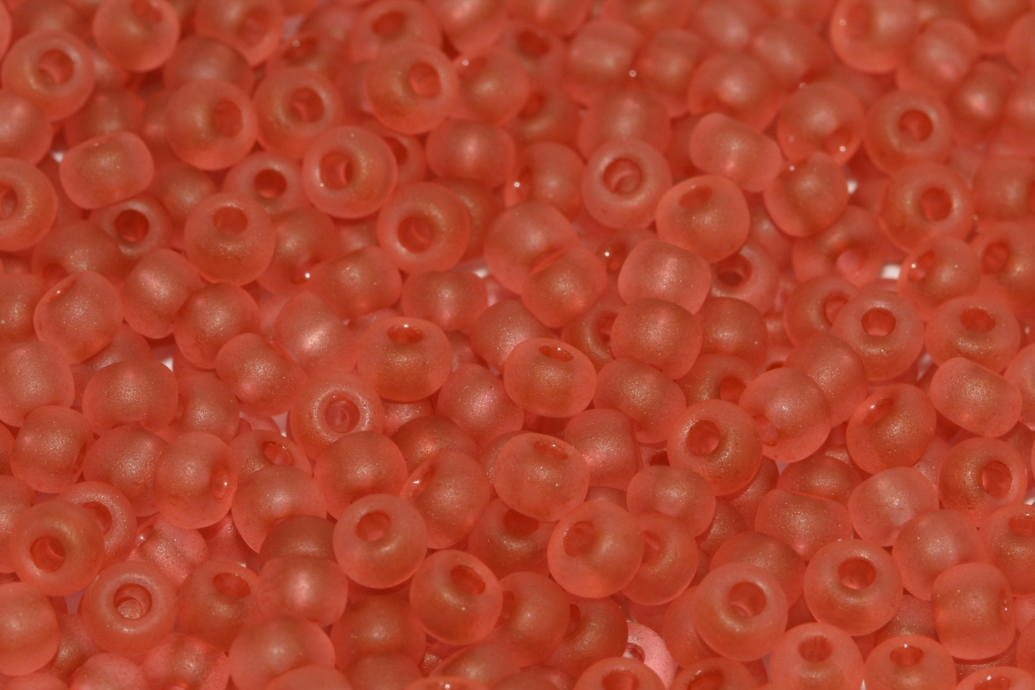 Matte Light Siam Orange Seed Beads - 6