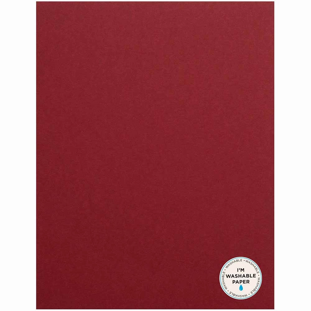 Matte Rouge 8.5" x 11" Washable Paper - American Crafts