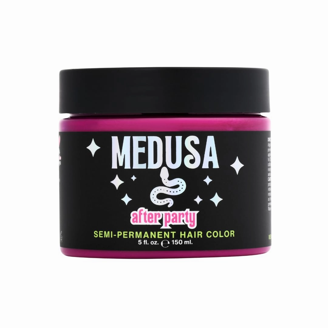 Medusa Semi-Permanent Hair Color, Vegan and Cruelty-Free Hair Dye, Last up to 24 Washes, Non-Damaging Conditioning Hair Color (Hot Pink, 5 fl oz)