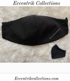 Men Charcoal Black Washable Face Mask