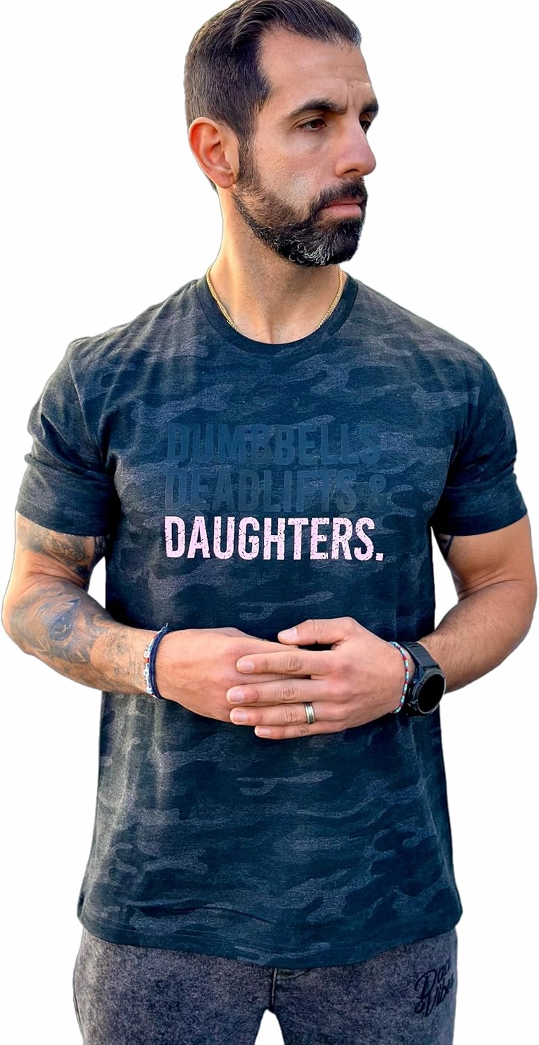 Men's Shirt - Dumbbells, Deadlifts & Daughters - Lights Out