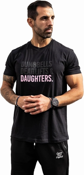 Men's Shirt - Dumbbells, Deadlifts & Daughters - Lights Out