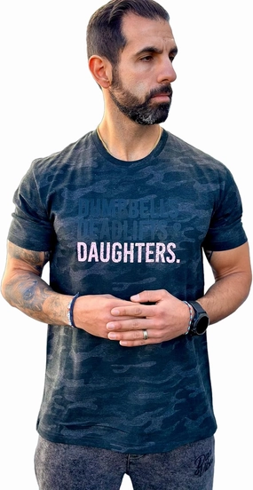 Men's Shirt - Dumbbells, Deadlifts & Daughters - Lights Out