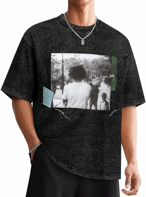 Men Shirt,Washed Vintage T Shirt Crewneck Shirt for Men