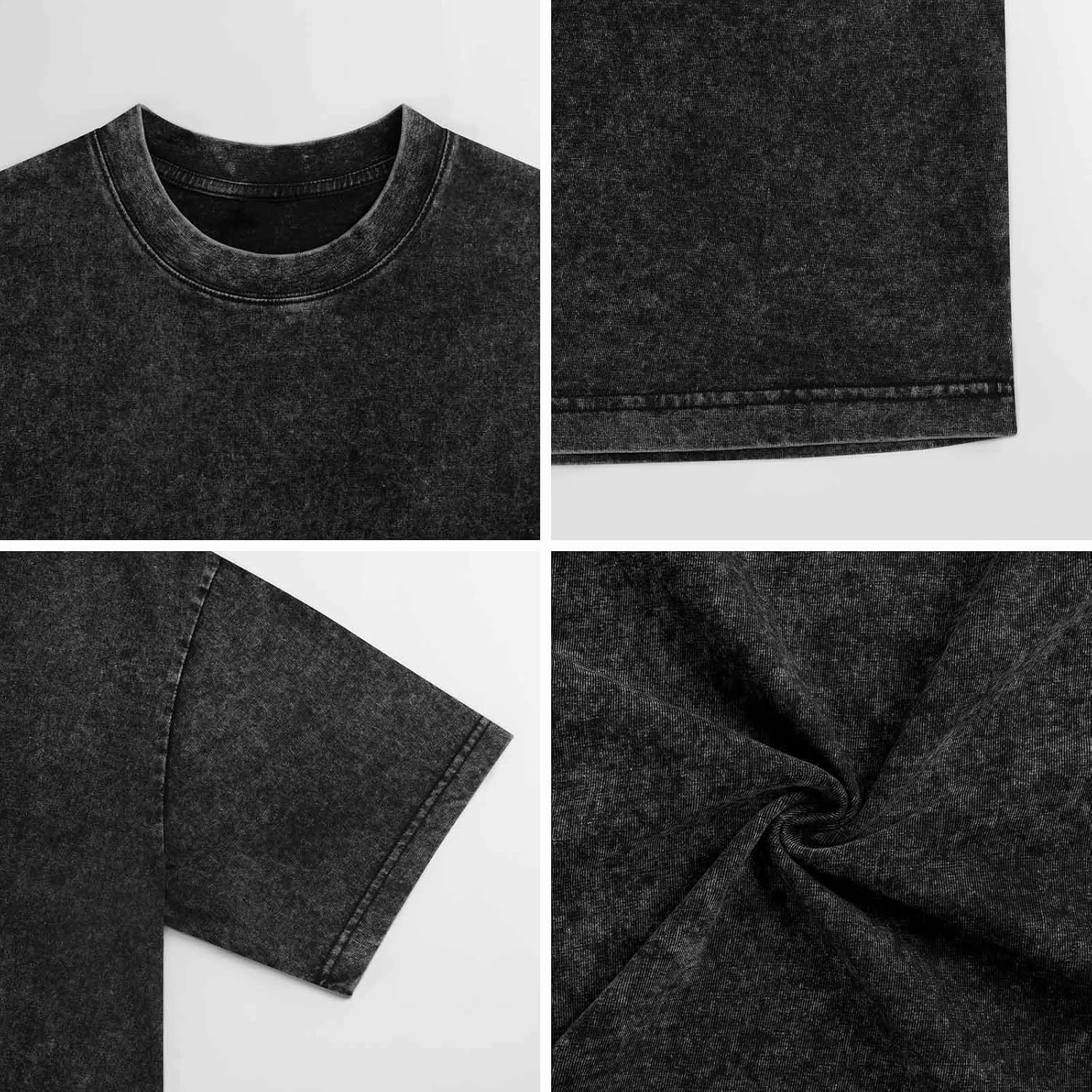 Men Shirt,Washed Vintage T Shirt Crewneck Shirt for Men