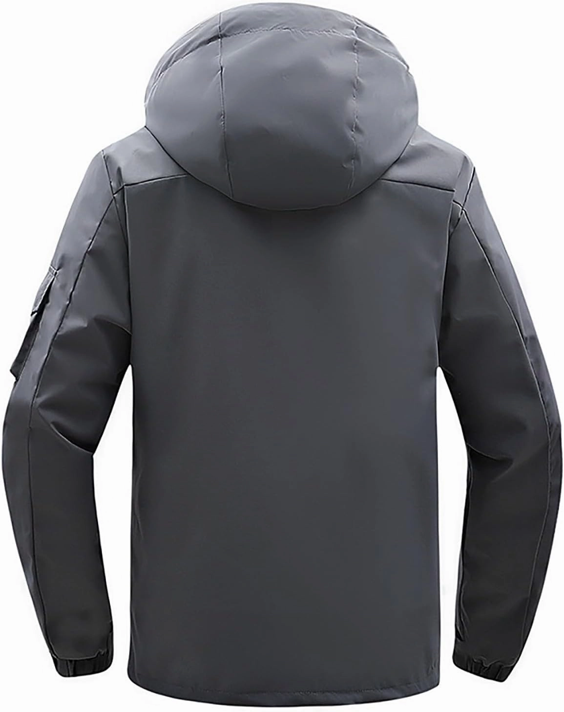 Mens Windbreaker Jackets Lightweight Rain Jacket Men Waterproof Winter Outdoor Coat for Men with Detachable Lining S-5XL