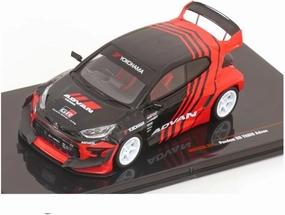 Metal Toy Vehicle Die-cast Miniature Racing Car Model Collection Black/red for Toyota GR Yaris Pandem ADVAN 1:43 IXO Scale Vehicles