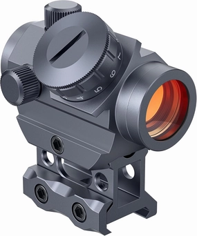MidTen 2MOA Red Dot Sight 1x25mm Reflex Sight Waterproof & Shockproof & Fog-Proof Red Dot Scope with 1 inch Riser Mount