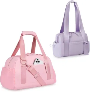 Mini Gym Bag Purple   Small Gym Bag Pink