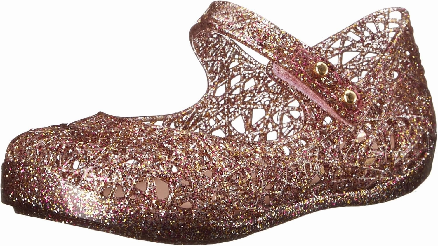 Mini Melissa Campana Zig Zag VI SP BB Mary Jane Shoe (Toddler), Mixed Pink Glitter, 5 M US Toddler